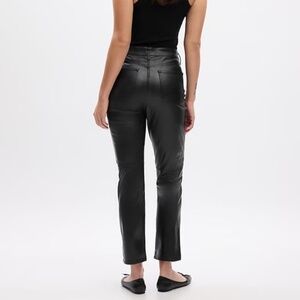 GAP Women's Vintage Slim High Rise Vegan Leather Pant - Size 28 (6 Regular)